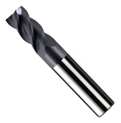 Fresa Metal Duro Revestida Plana 5mm 4 Filos Endmill