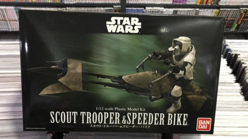 Star Wars Scout Trooper & Speeder Bike 1/12 Model Kit Bandai