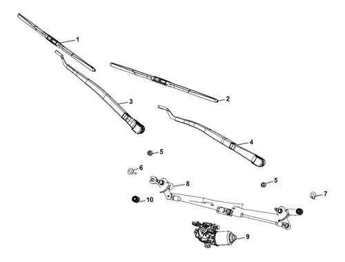 Imagen 2 de 5 de Plumilla Delant Izquierda Mopar Dodge Durango 6.4l 2014-2020