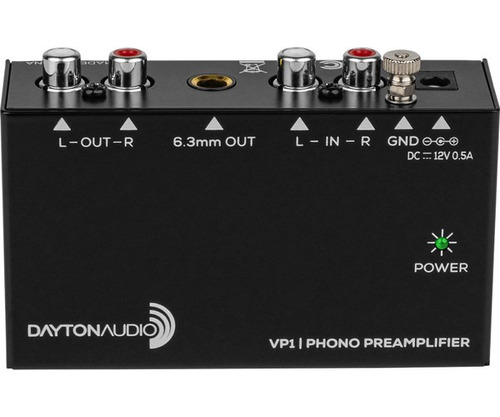 Preamplificador Phono Para Bandejas De Vinilo Dayton Audio