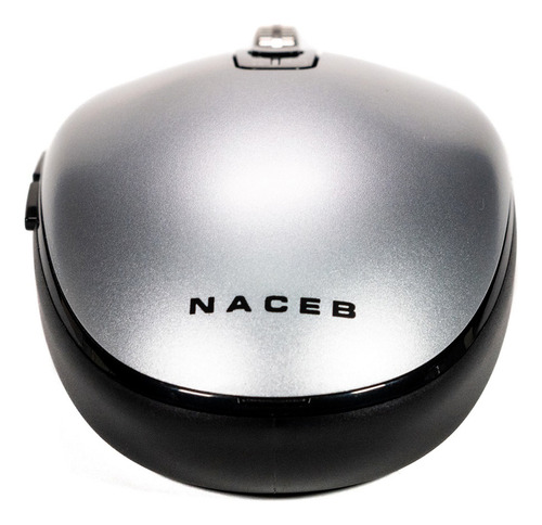 Mouse Naceb Óptico Ls1 Inalámbrico Bluetooth 3.200dpi Gris Gris
