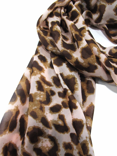 Imagen 2 de 8 de Pashmina Pañuelo Chalina Fight Leopardo Grande