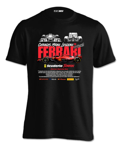 Polera Scuderia Ferrari Leclerc