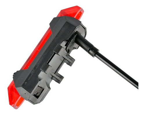 Imagen 4 de 4 de Luz Recargable Led Usb Bicicleta Trasera Delantera Kuest