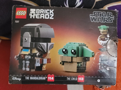 Lego 75317 Brickheadz Mandalorian Y The Child 295 Pzs 295 Mandalorian (Usado)