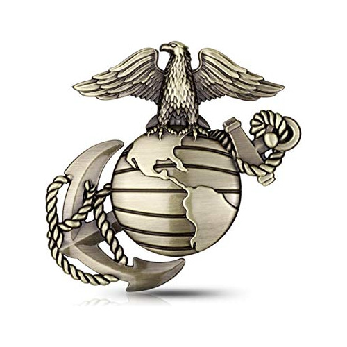 Cuerpo Del Marines Coche Usmc De Metal Emblema De Etiqu...