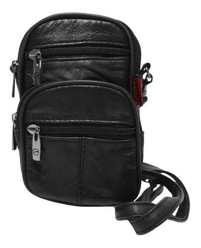 Morral Cartera De Hombre Penta Cuero Natural! 