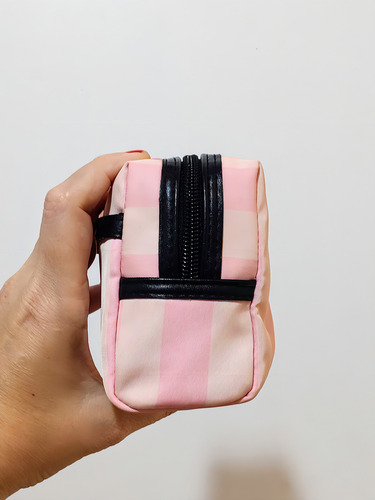 Victoria's Secret Necessaire Frasqueira Rosa Glam Listrado