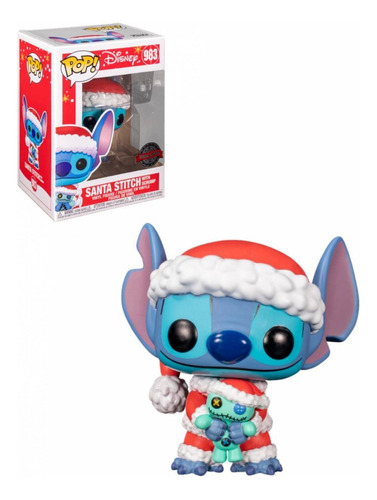 Funko Pop! Santa Stitch (with Scrump) #983