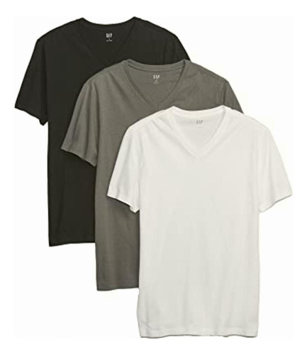 Gap Paquete De 3 Camisetas De Manga Corta Con Cuello En V