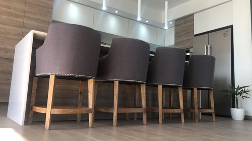Imagen 7 de 10 de Banqueta Taburete Butaca Para Isla O Desayunador 85 A 90 Cms