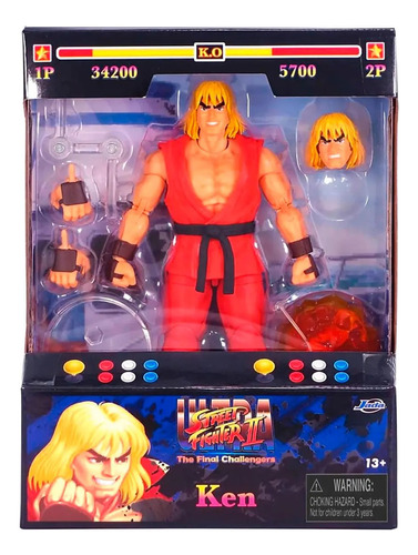 Boneco Ken Ultra Street Fighter 2 Jada Toys