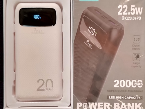 Power Bank 20.000 Mah Carga Rápida Solo Se Usó Una Vez