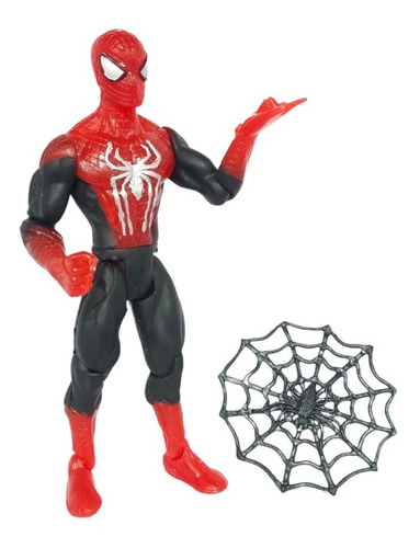 Figura De Accion Hombre Araña Con Telaraña
