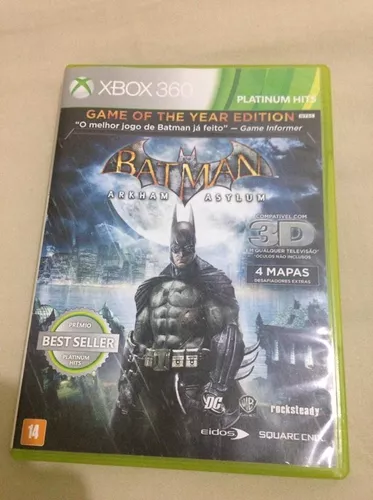 Batman Arkham Asylum - Edição do Jogo do Ano - Xbox 360 clássico