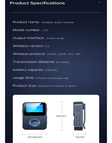 .. Reproductor Bluetooth Mp3 32gb Hifi Con Sonido Sin