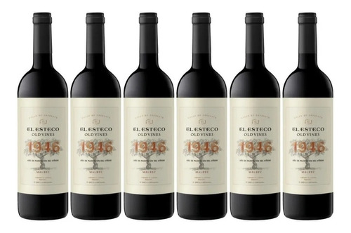 Vino El Esteco Old Vines 1946 Malbec Caja X 6 X 750ml.