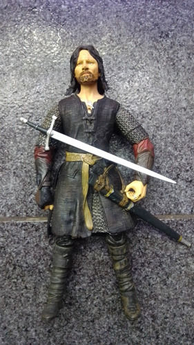 Figura Aragorn Señor De Los Anillos Toybiz 30cm 
