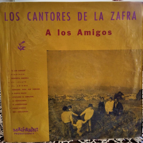 1971 Lp Vinilo Los Cantores De La Zafra Folklore Uruguay 