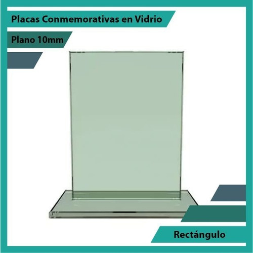 Placa De Vidrio Referencia Rectángulo Pulido Plano 10mm