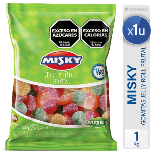 Goma Misky Jelly Roll Frutal Gomitas Sin Tacc - Mejor Precio