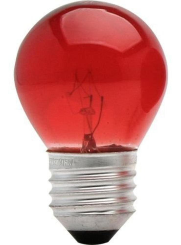 Lampada Bolinha Vermelha 15w 220v Incandescente Brasfort