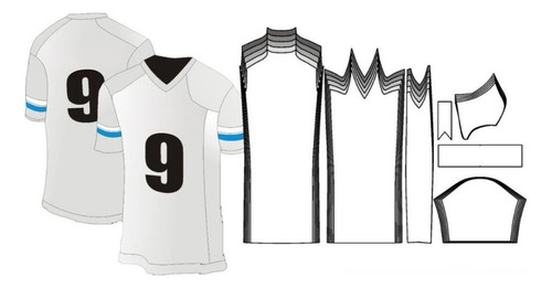 Molde Camiseta Futebol Americano P Ao Xg Pdf E Corel Email