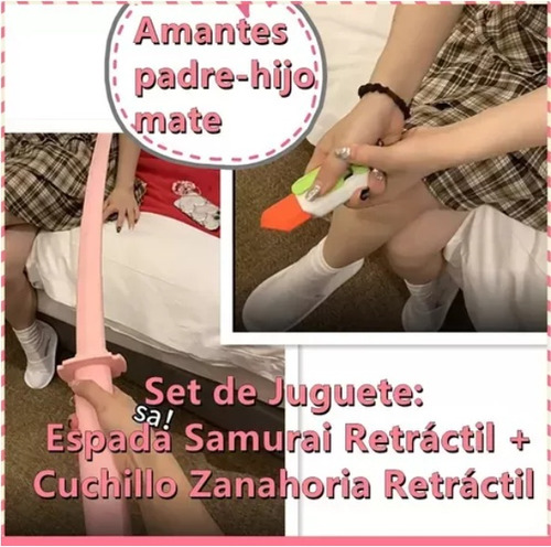 Set De Juego De Espada Retráctil Samurai Sword