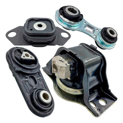 Kit 4 Coxim Motor Cambio Megane Scenic 2.0 16v 2007 A 2013