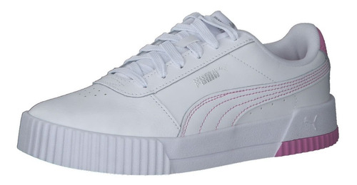 Tenis Puma Carina Blanco Rosa Mujer 370325-46