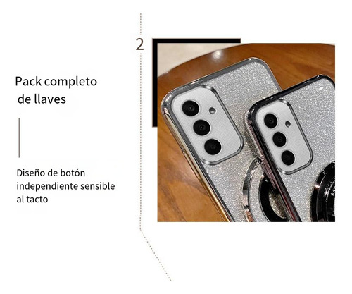 Mm Funda Para Oppo Realmec67 4g/c75/f17pro, Soporte Con Correa Degradada, Transparente, Que Absorbe Los Golpes, Funda