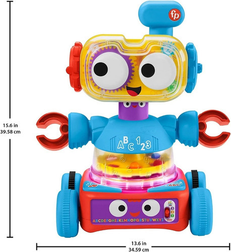 Fisher Price - Tri Bot Robot De Aprendizaje - Hgp33 Color Celeste