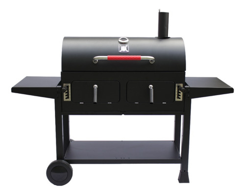 Parrilla Doble A Carbón Bbq Grill Xp 2 Cajones Móvil Premium