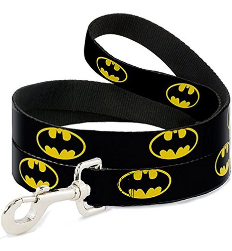 Correa Del Animal Domestico De Buckledown Batman Shield Bla