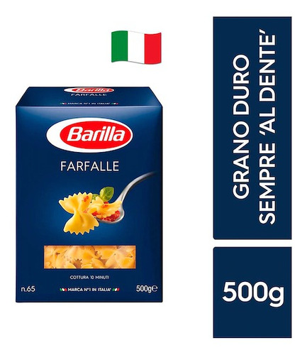 Fideos Italianos Pasta Barilla - Farfalle 500g