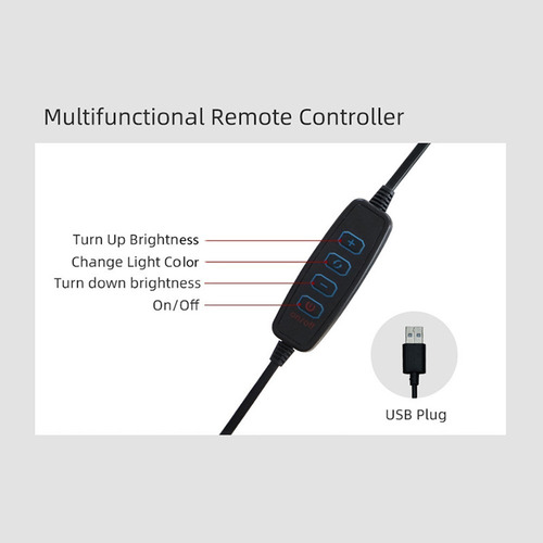 Lámpara Led Ring Light Studio Photo Video Ajustable Con Tríp