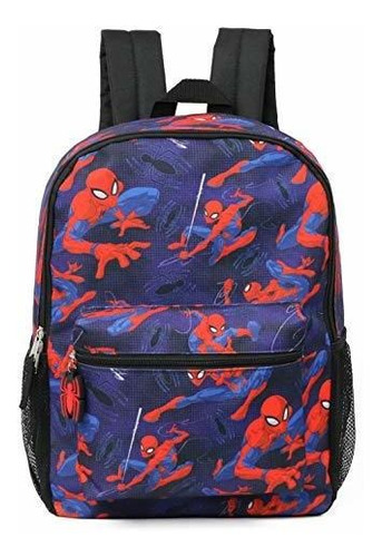 Spiderman Marvel All Over Print Full Size 16  Backpack