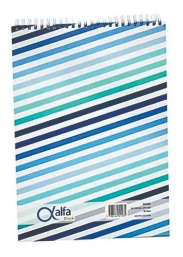 Block Alfa A5 14,8x21 Cm Ray / Cuadric / Liso Por 80 Hojas