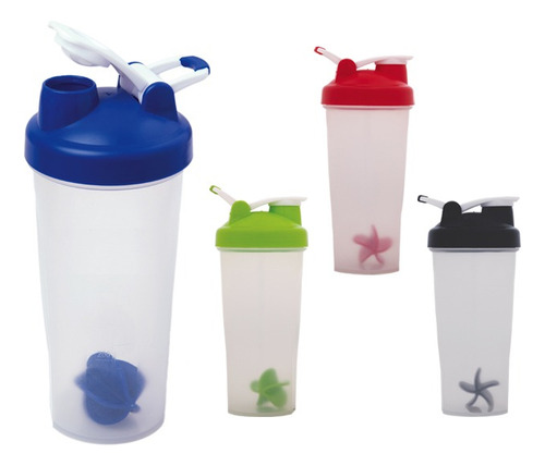 Gym Shaker Deportivo Para Proteína Esfera Agitadora 700ml Rojo