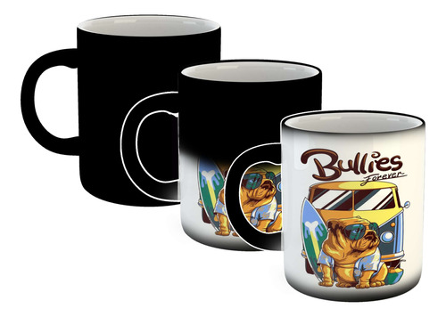 Taza Magica Vehiculos Bulldog Camioneta Vintage Dog