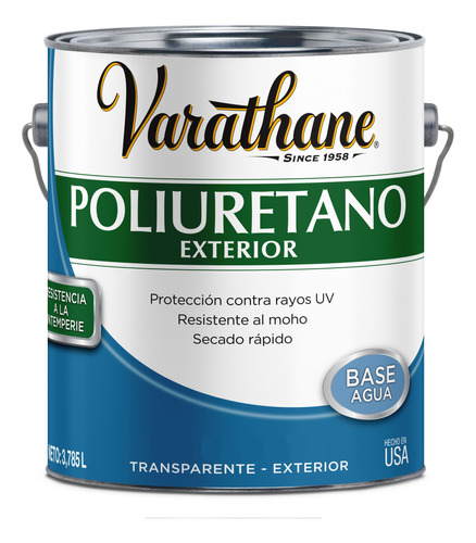 Poliuretano Exterior Base Agua Varathane 3,785 L Rust Oleum