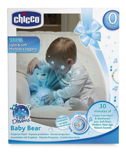 Imagen 4 de 4 de Chicco Proyector Oso Baby Bear Azul