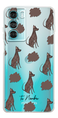 Funda Para Motorola Para Mujer Perrito Xolo Manchas Nombre