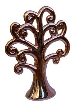 Enfeite Árvore Da Vida Ornamento Cerâmica Decoração Média