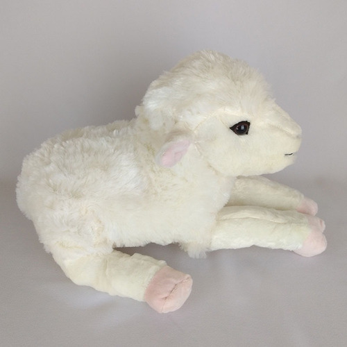Ovelha/cordeiro De Pelúcia Filhote M 34cm