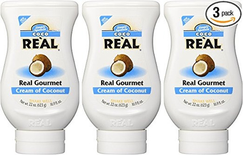 Coco Real, Crema De Coco, 16,9 Onzas Líquidas Botella Squeez