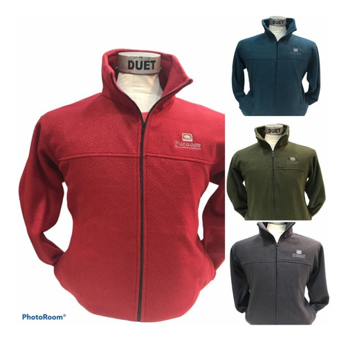 Campera Polar Hombre Antipiiling C/cierre C/bolsillos