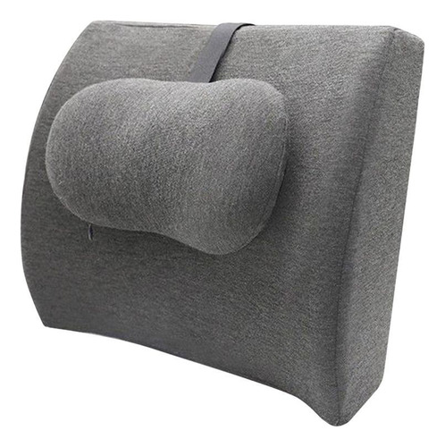 Almohada De Apoyo Lumbar Para Silla De Juegos, Gris Oscuro