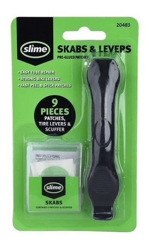 Imagen 2 de 3 de Kit Slime Parches Autoadhesivos X6 + Palancas Saca Cubierta