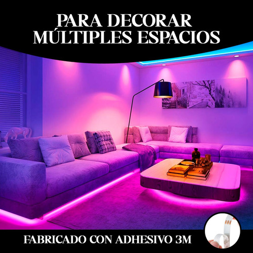 Tira Led Rgb 5050 Exterior 5mts + Fuente Y Control Remoto Rgb
